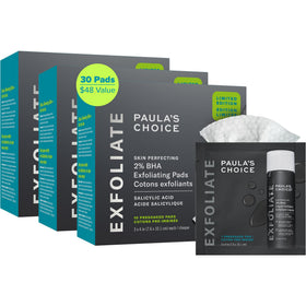 Paula's Choice front packaging showing three boxes and branding for easy identification
