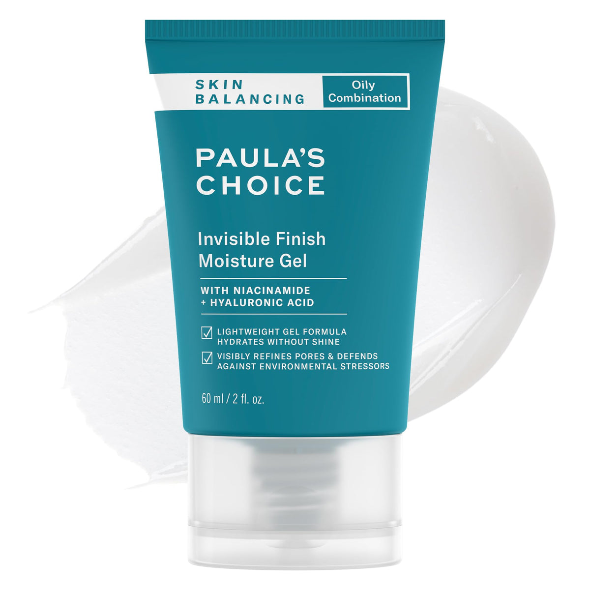 Paula's Choice front packaging showing clean gel moisturizer and benefits