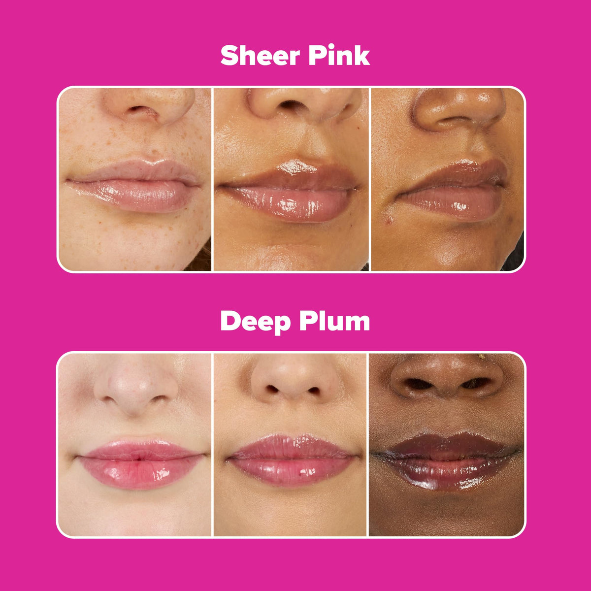 Paula's Choice gloss layered over lipstick for added shine and dimension