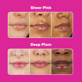 Paula's Choice gloss layered over lipstick for added shine and dimension