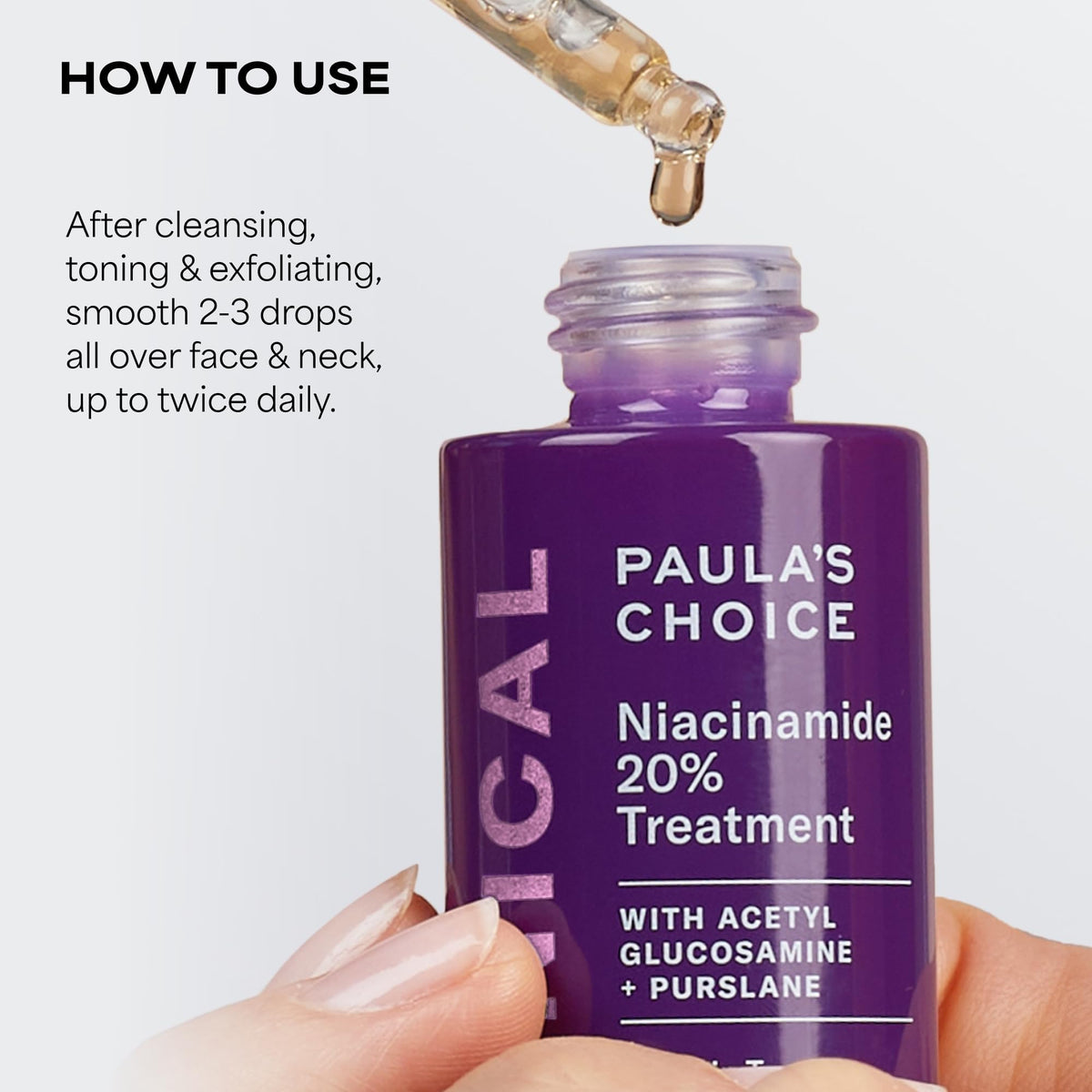 Paula's Choice ingredient label with licorice root note, emphasizes brightening benefit
