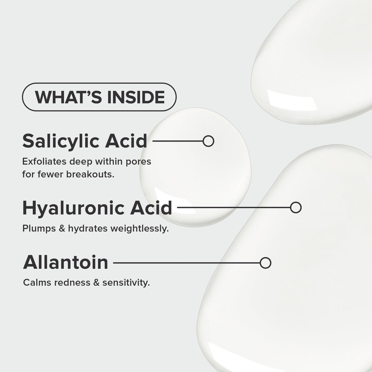Paula's Choice label showing 2% salicylic acid and ingredient transparency benefit