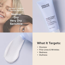 Paula's Choice balm used as first step in double cleanse showing deeper makeup and SPF removal