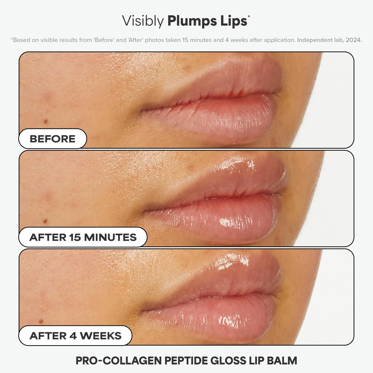 Paula's Choice Peptide Gloss Balm open tube showing hydration and plumping benefit