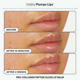Paula's Choice Peptide Gloss Balm open tube showing hydration and plumping benefit