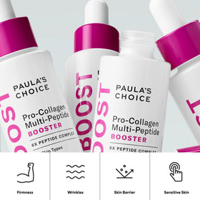 Paula's Choice drop of serum on skin during application showing absorption and plumping benefit