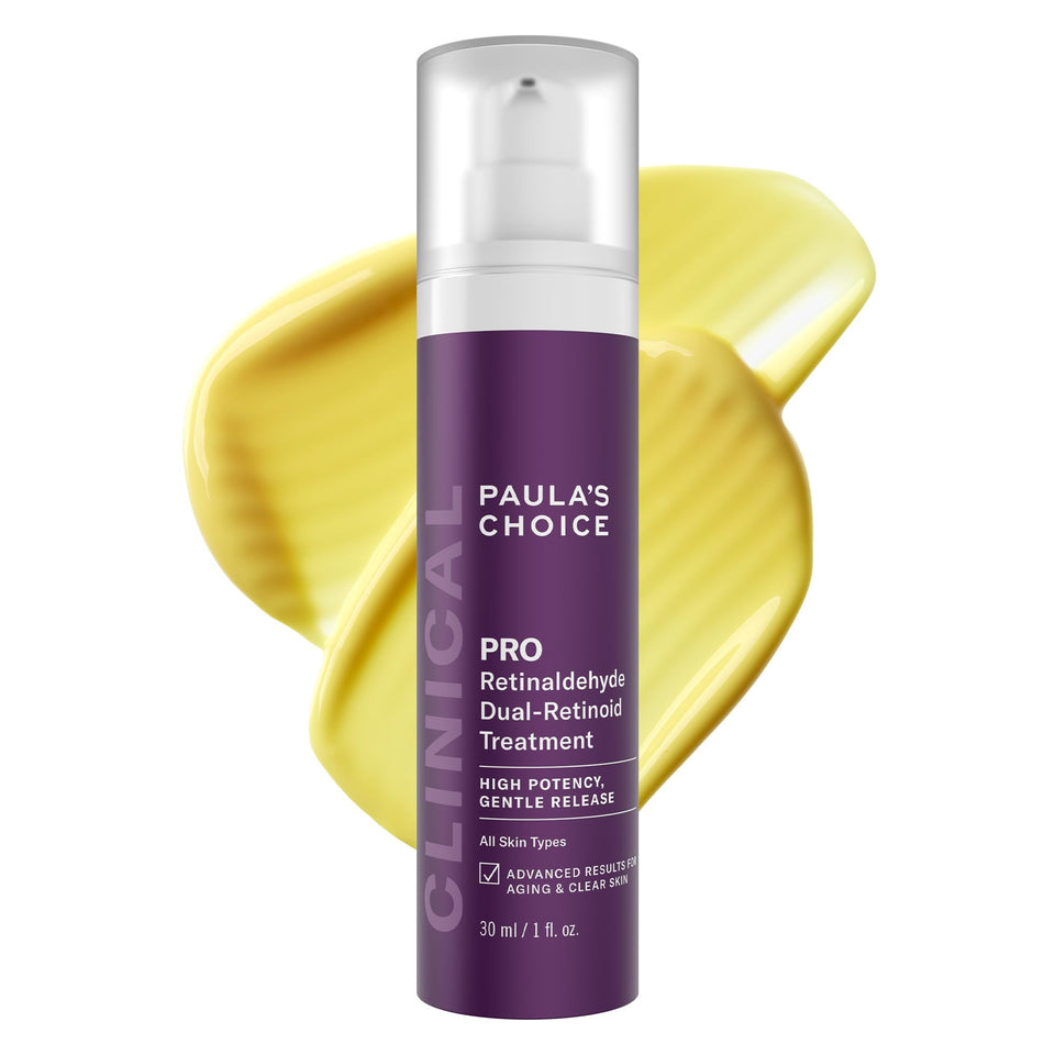 Paula's Choice front packaging showing bottle and box, clear product benefit