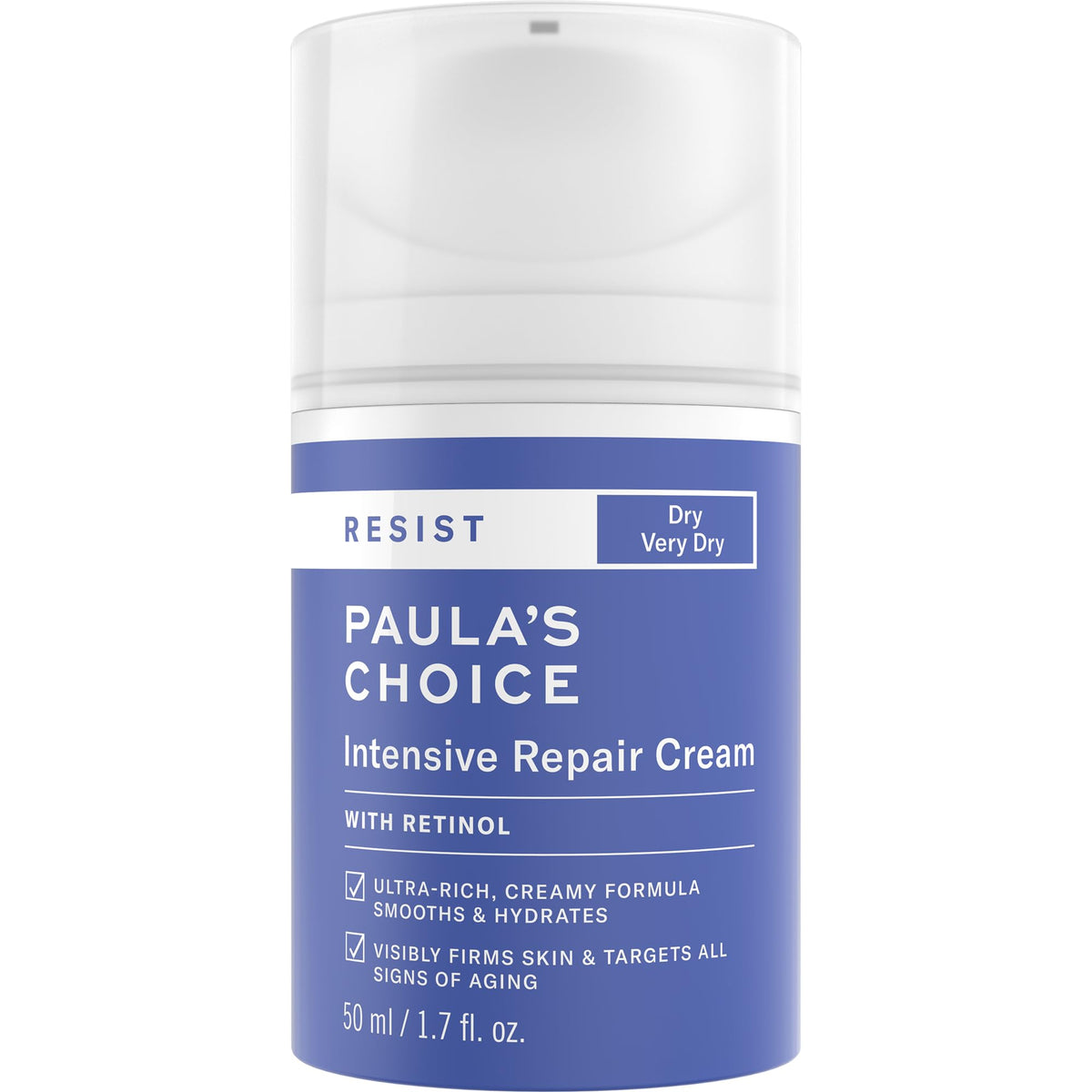 Paula's Choice front packaging showing 1.7 oz tube and clear product benefit