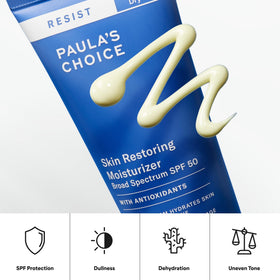Paula's Choice moisturizer held in hand showing compact 2 oz size