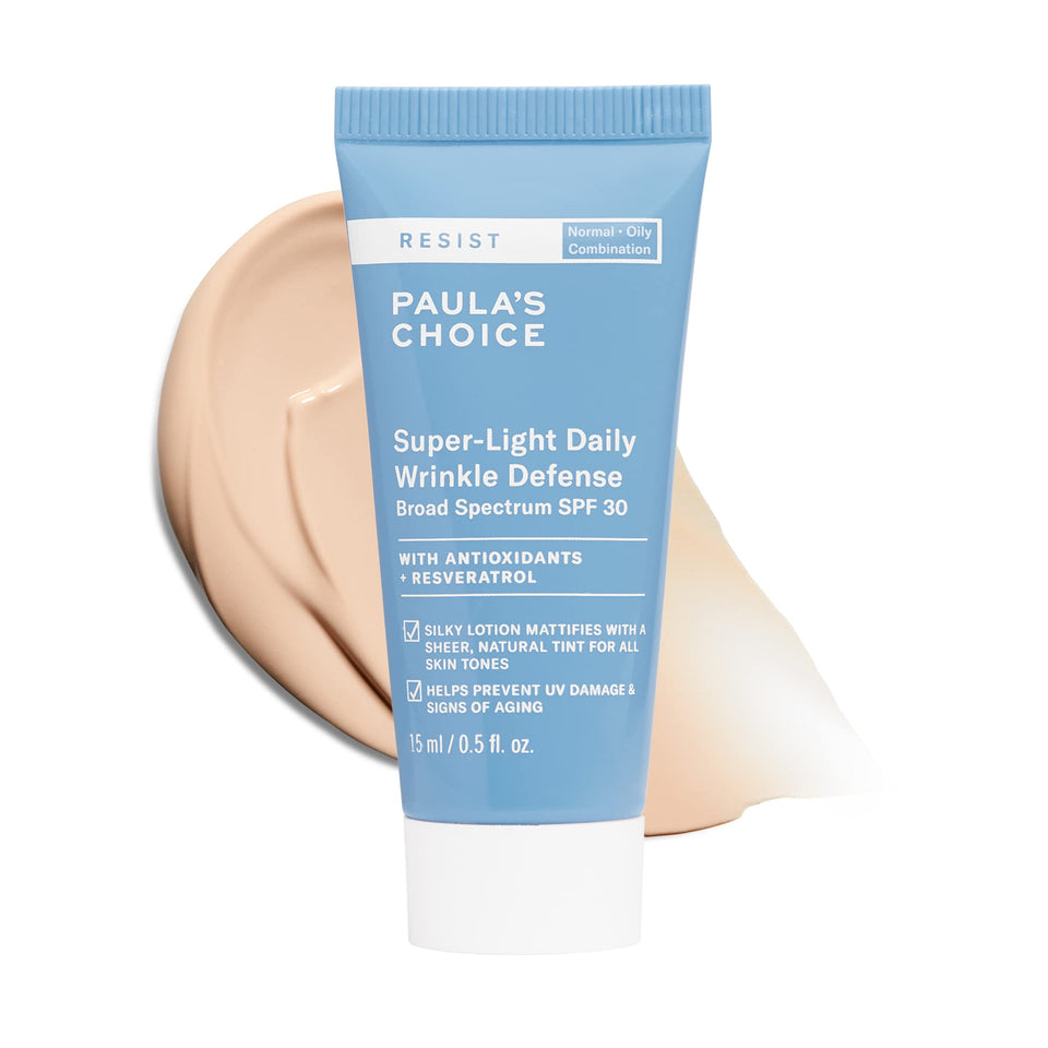 Paula's Choice front packaging showing tube and SPF labeling for clear protection