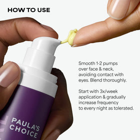Paula's Choice serum beside moisturizer and sunscreen showing routine pairing