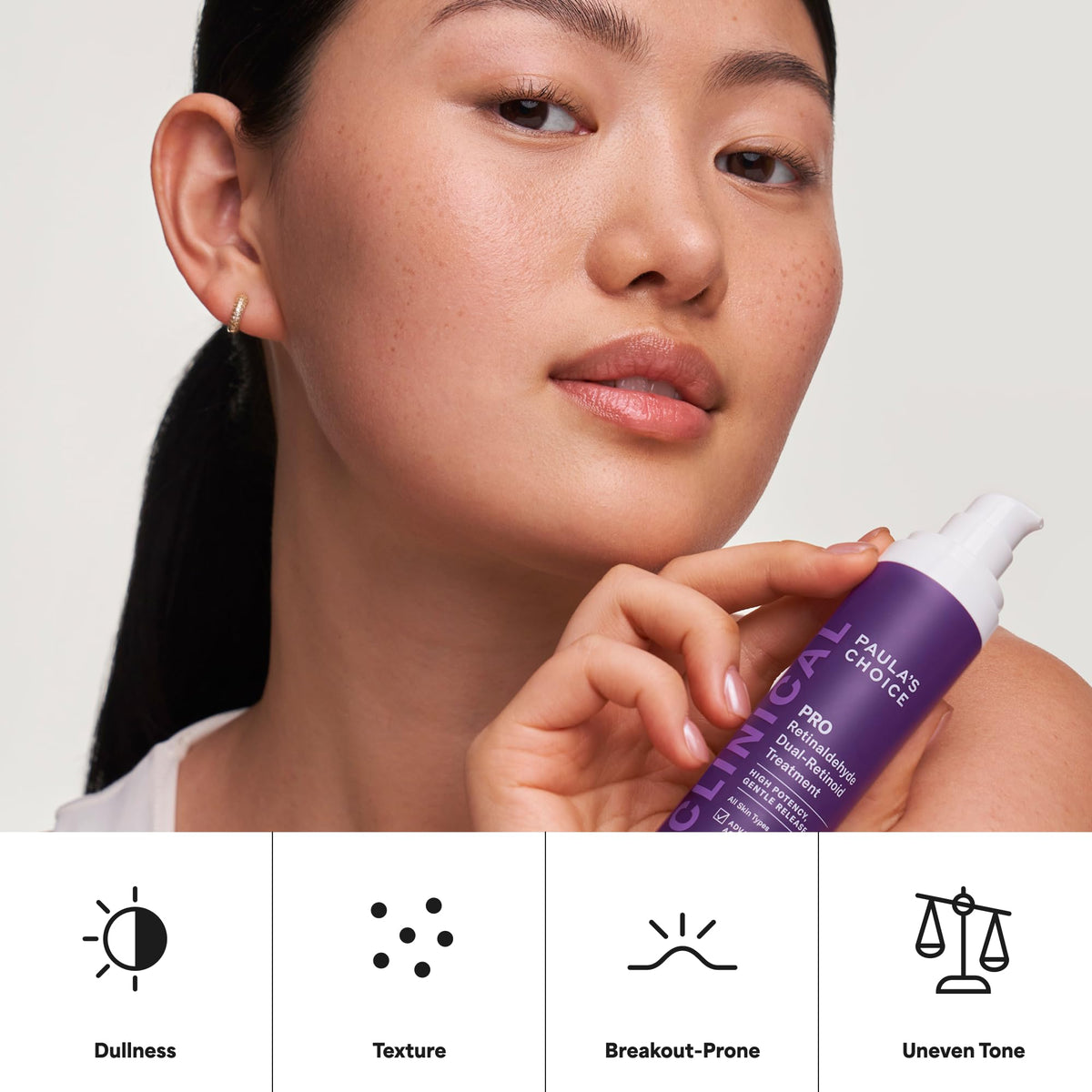 Paula's Choice serum with study materials implying clinically tested performance
