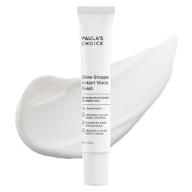 Paula's Choice bottle front view showing label and clear primer for easy identification and quick use