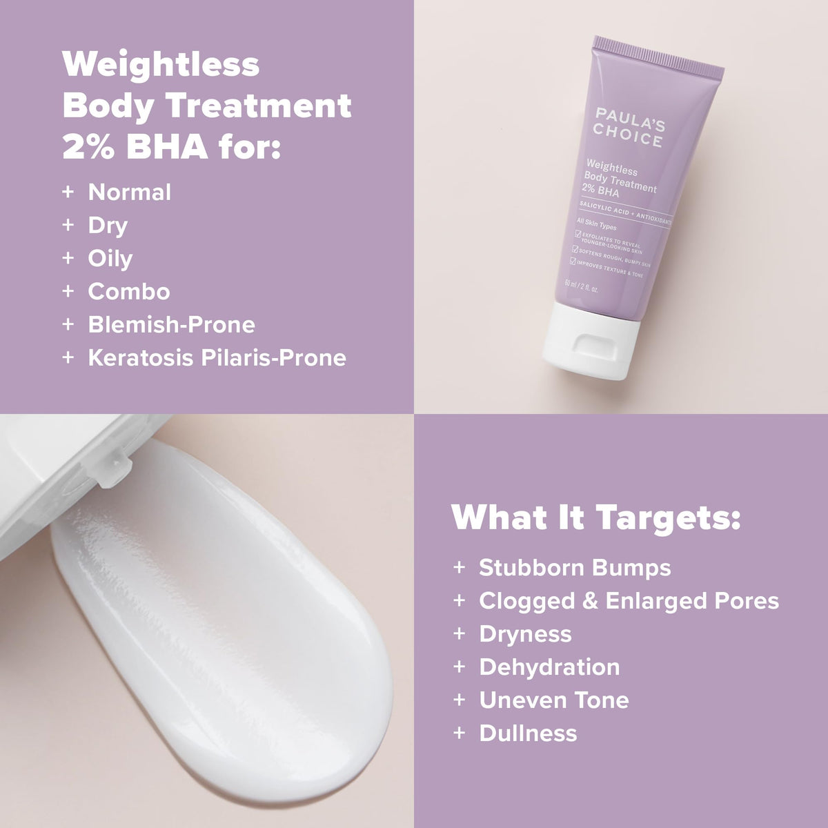 Paula's Choice bottle beside everyday items showing true size and convenience
