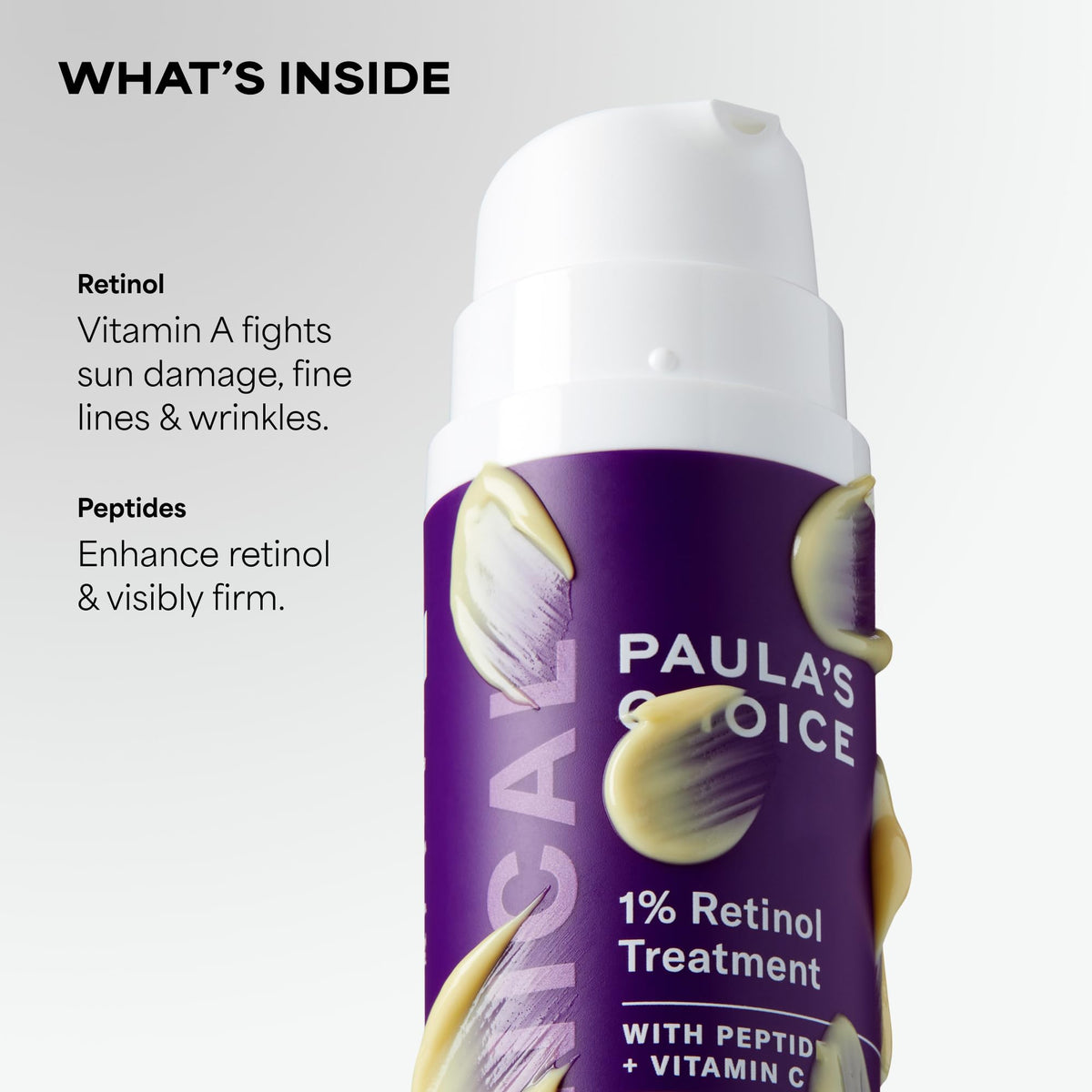 Paula's Choice bottle in hand to show 1 fl oz scale
