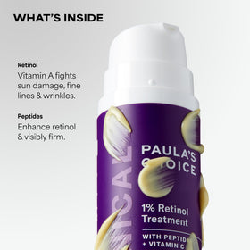 Paula's Choice bottle in hand to show 1 fl oz scale