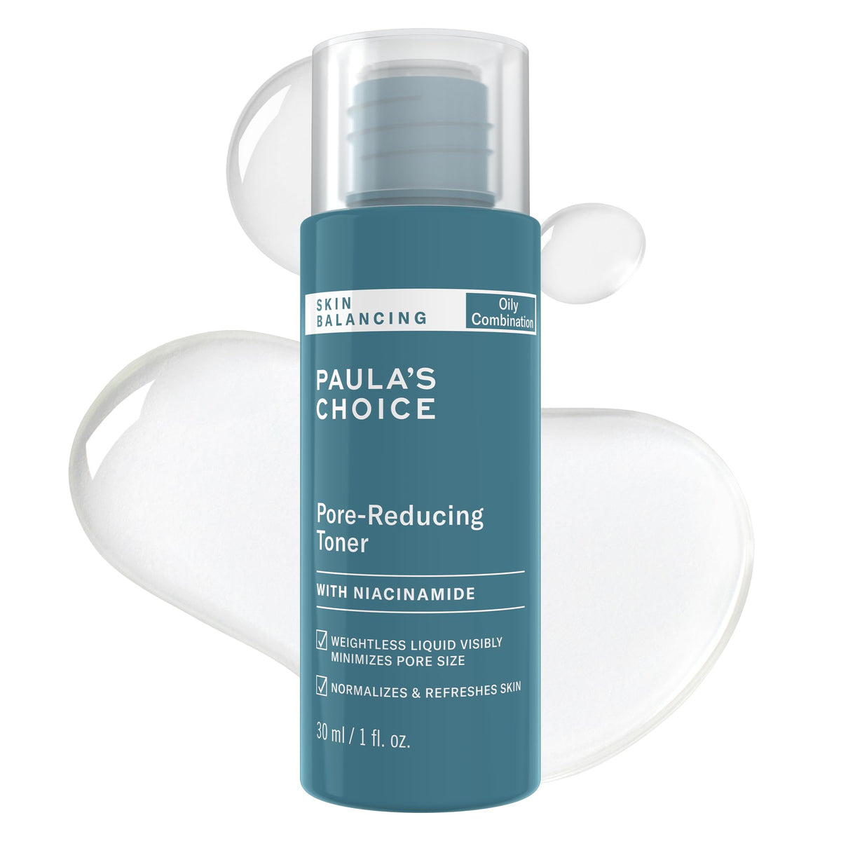 Paula's Choice front packaging showing travel-size bottle and product name