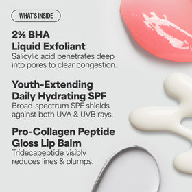 Paula's Choice travel kit lifestyle flatlay illustrating easy skincare on the go