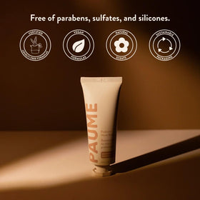 PAUME lifestyle scene with citrus, rosemary, lavender indicating signature essential-oil scent