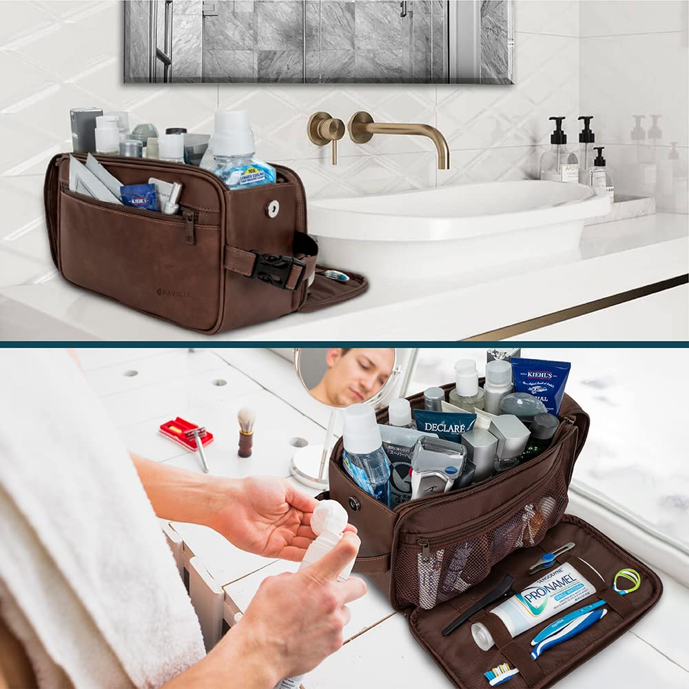 PAVILIA handle with clip hung on bathroom bar for easy access and space-saving