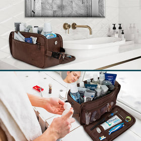 PAVILIA handle with clip hung on bathroom bar for easy access and space-saving