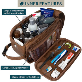 PAVILIA open interior with elastic loops and mesh pockets for organization