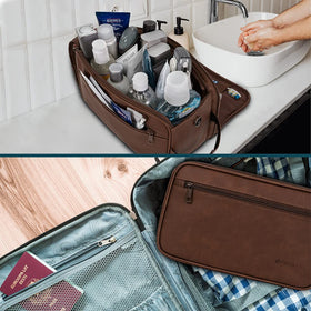 PAVILIA next to travel-size bottles displaying XL capacity for weekender needs
