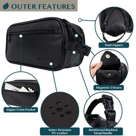 PAVILIA elastic bands and mesh pockets detail keeping grooming tools neatly secured