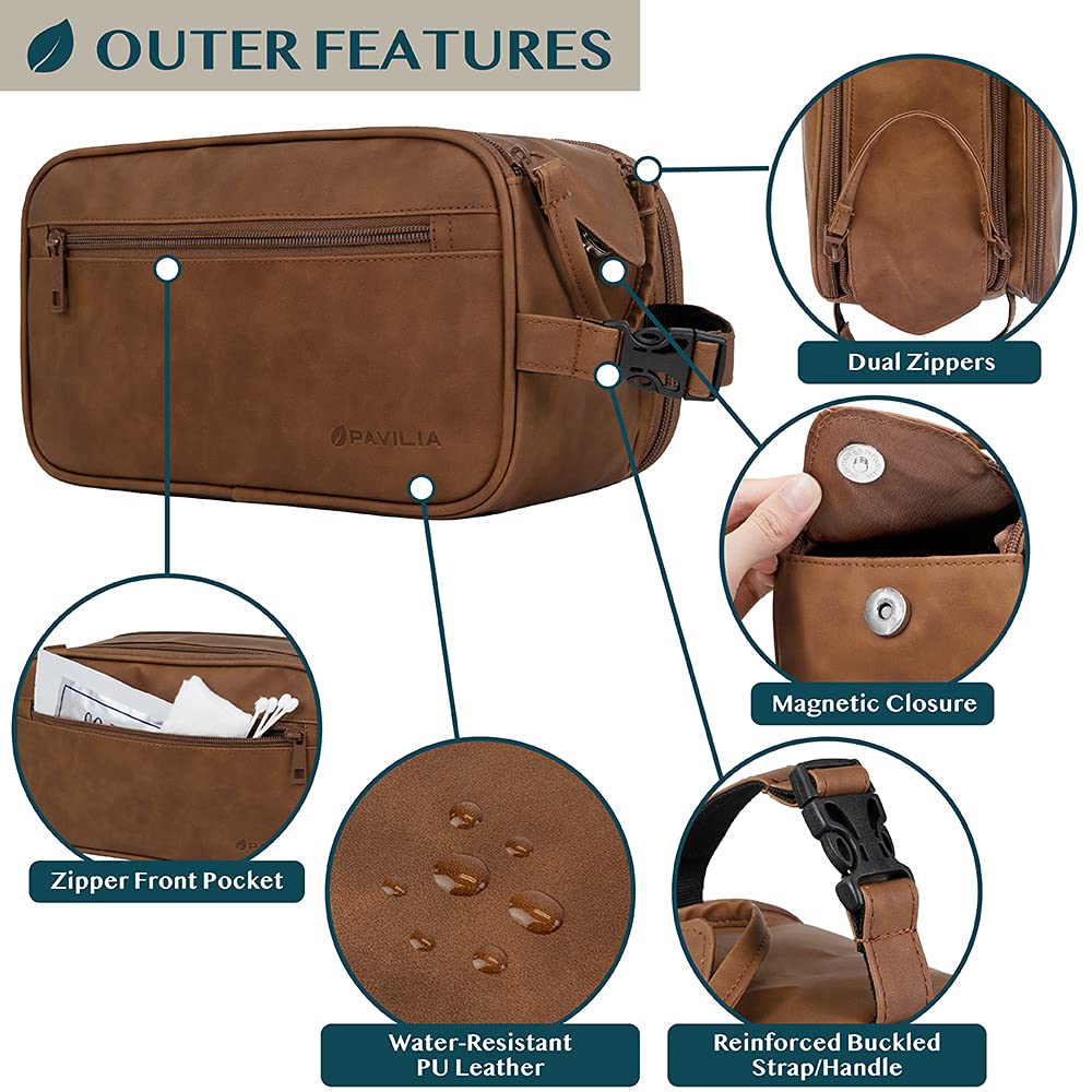 Close-up of PAVILIA zipper hardware and stitching for durable access