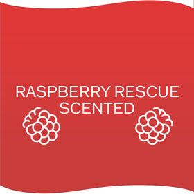 Raspberries and bubbles illustrating Paw Patrol scent and inviting aroma for kids