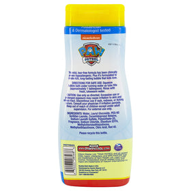 Paw Patrol foamy texture close-up demonstrating rich bubbles and gentle cleanse