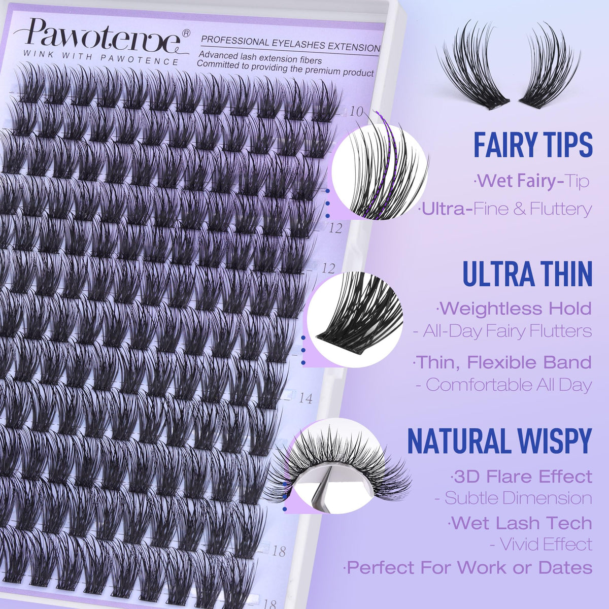 Pawotence cluster being held between fingers showing size and simple DIY application benefit