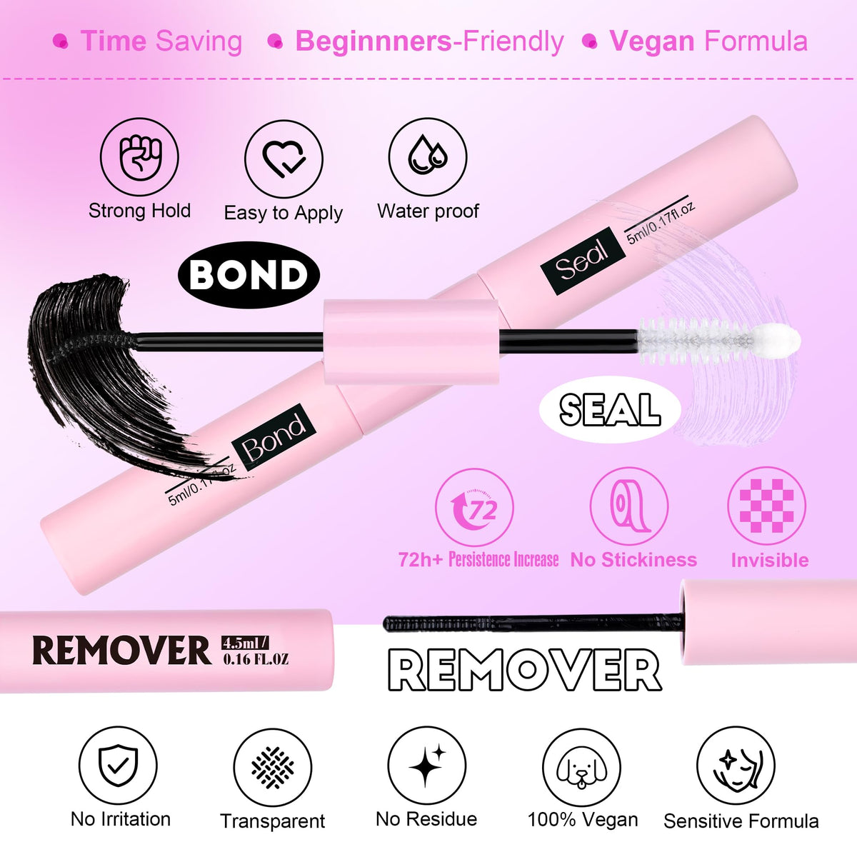 Pawotence step-by-step application scene, simplifies at-home lash extension process