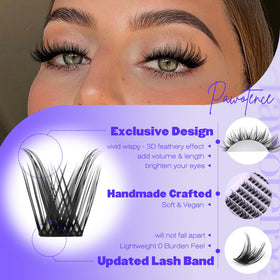 Pawotence lash bond and seal bottles demonstrating long-lasting hold benefit
