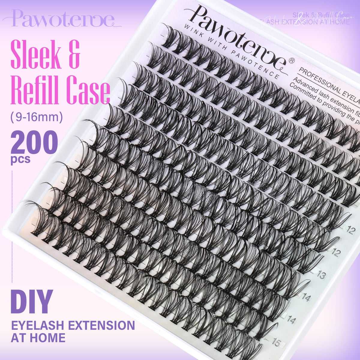 Pawotence close-up of lash fiber texture highlighting softness and natural finish