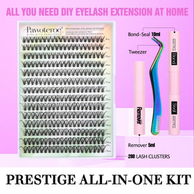 pawotence cluster lashes closeup highlighting soft updated fibers for natural look
