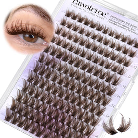 Pawotence front packaging showing brown lash clusters and quick styling benefit