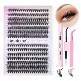 Pawotence front packaging displaying full DIY lash extension kit for at-home convenience