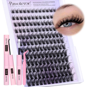 Pawotence front packaging showing complete kit for easy at-home lash application