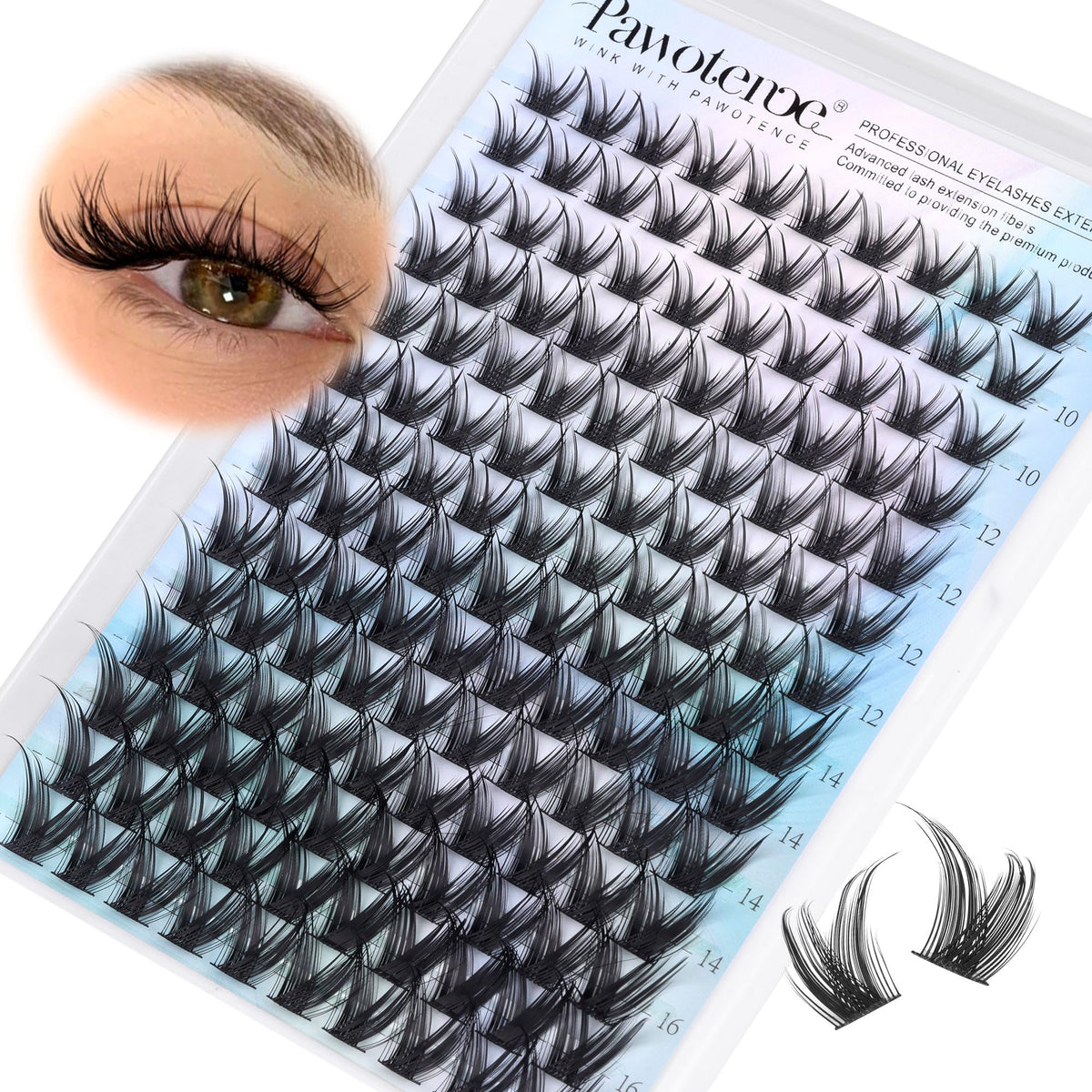 Pawotence front packaging showing 168pcs and mixed lengths for easy selection