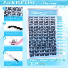 Pawotence lashes styled for evening look showing added volume and drama