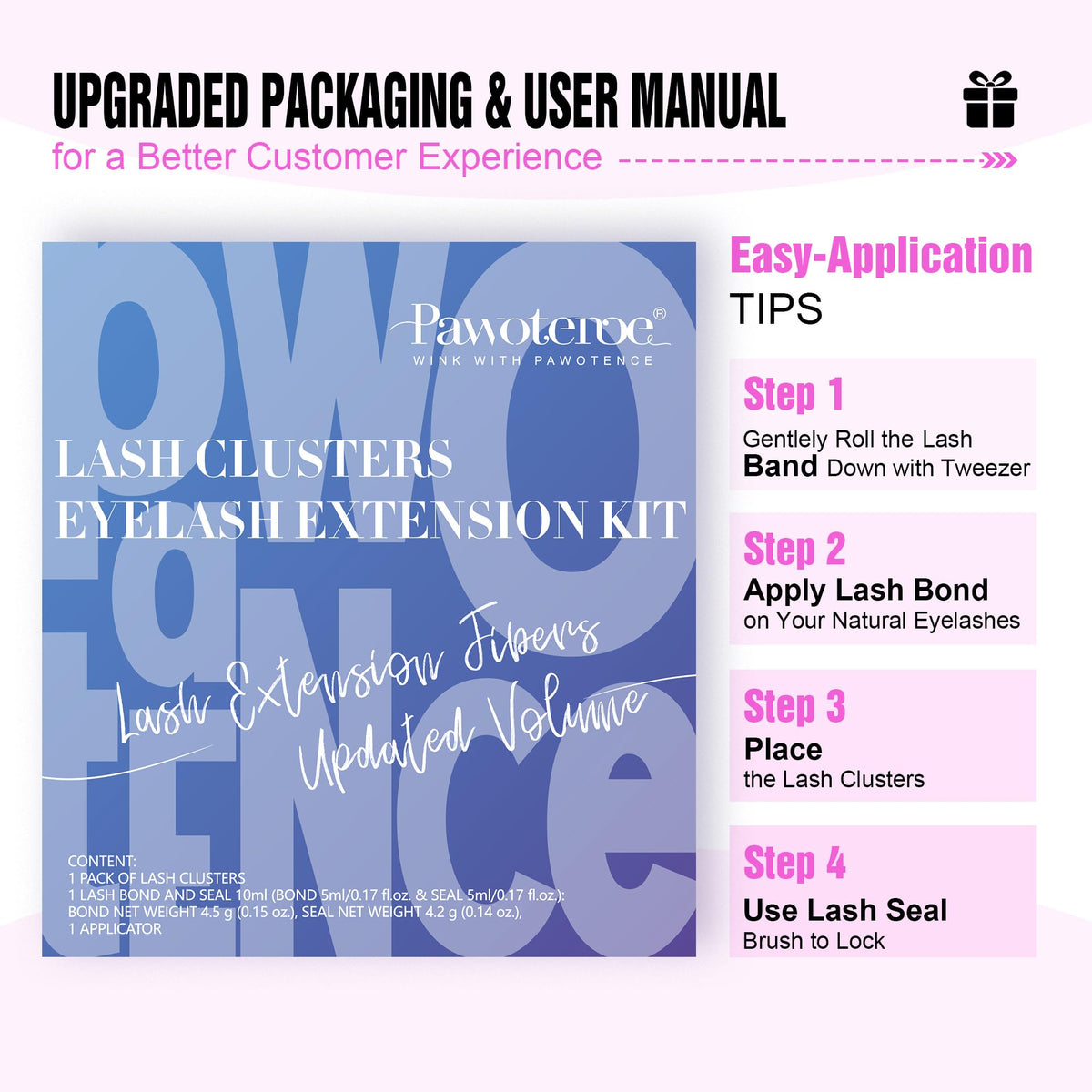 Pawotence kit in a makeup bag lifestyle shot showing travel-ready convenience