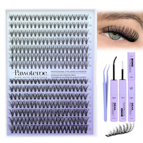 Lifestyle image of evening makeup with Pawotence lashes demonstrating glamorous, long-lasting look