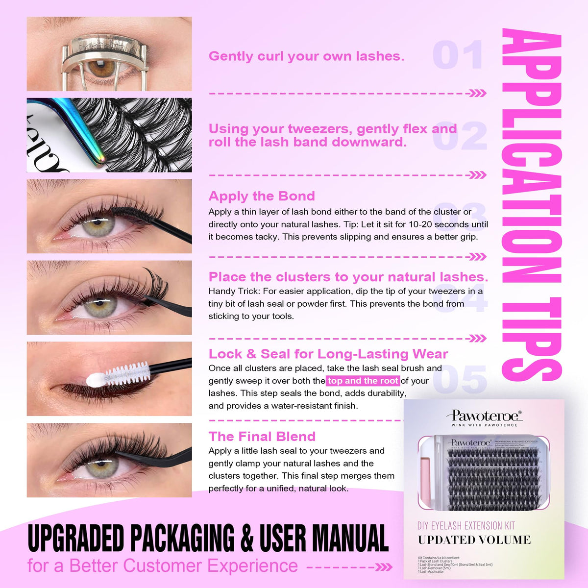 Pawotence kit held in hand to show scale and portion sizes, clear product dimensions