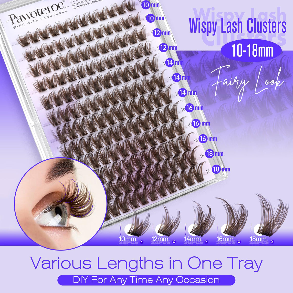Pawotence thin band close-up highlighting knot-free comfort on lids