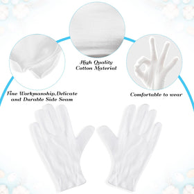 PAXCOO glove handling a necklace for jewelry inspection without fingerprints