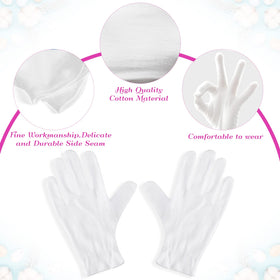 PAXCOO gloves handling jewelry and coins to prevent fingerprints and scratches