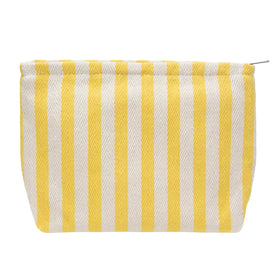 PAZIMIIK front view pouch showing yellow stripe and compact style benefit