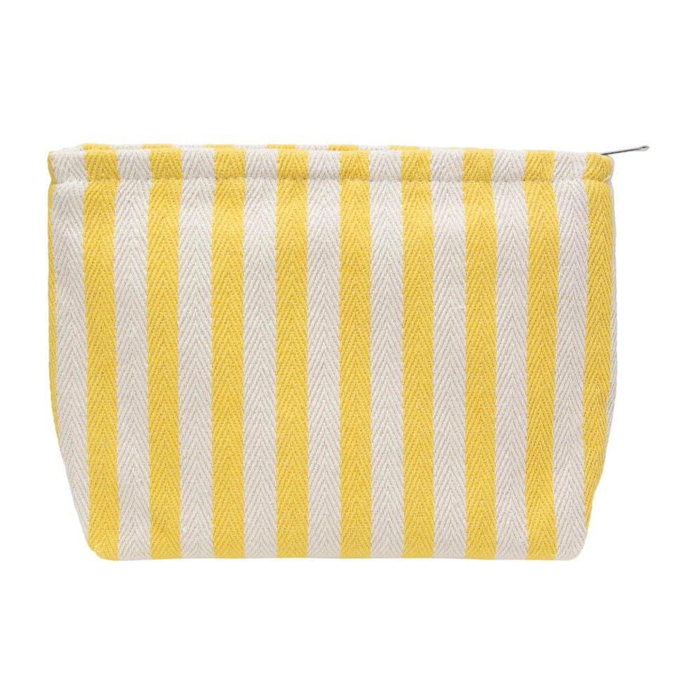 PAZIMIIK front view pouch showing yellow stripe and compact style benefit