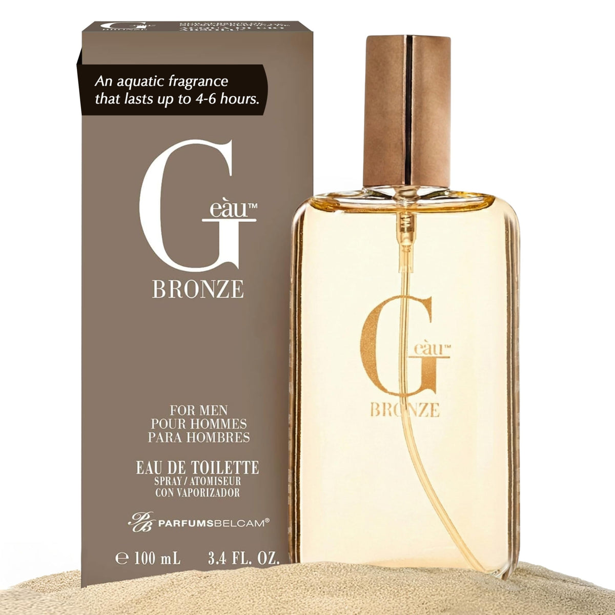 PB ParfumsBelcam front packaging showing bottle and logo for confident gifting